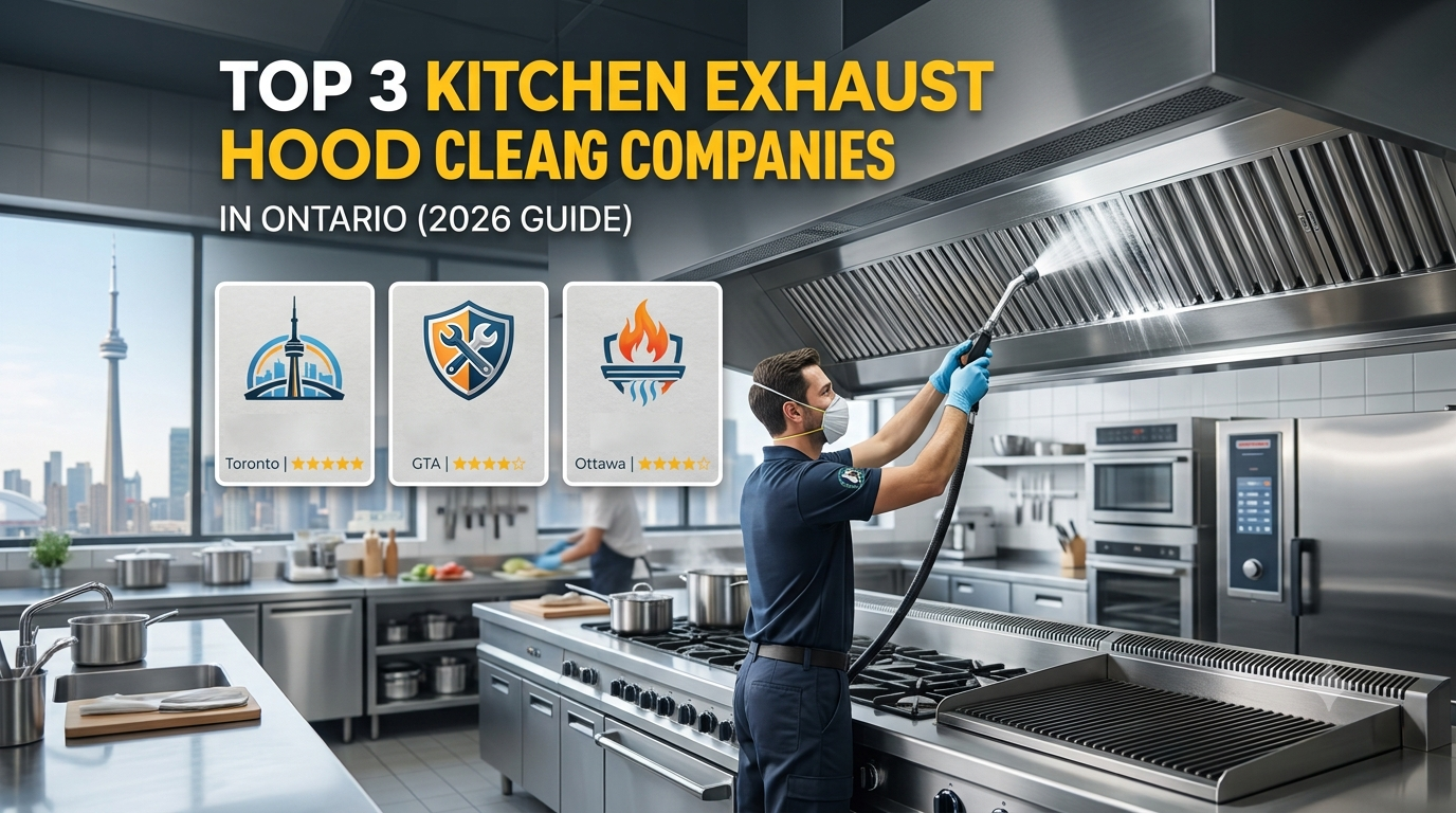 Top 3 Kitchen Exhaust Hood Cleaning Companies in Ontario (2026 Guide)
